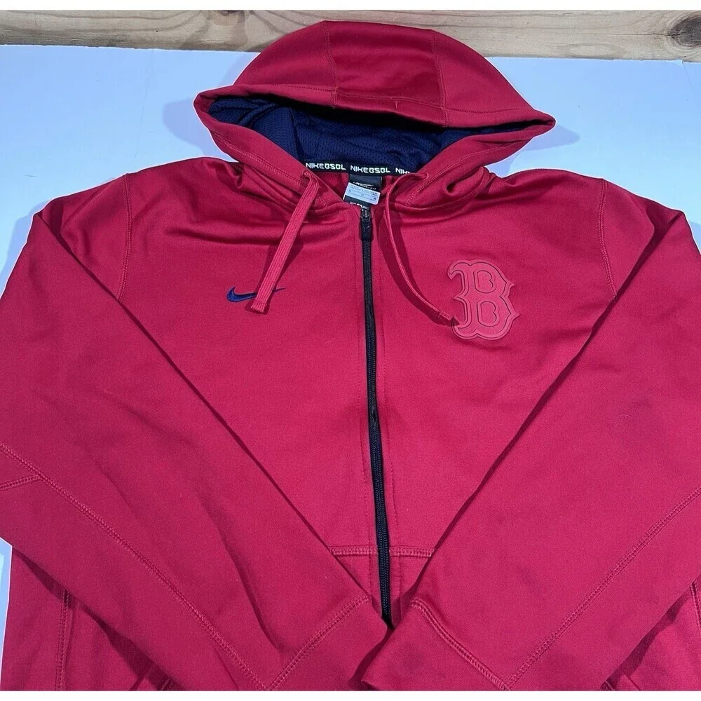 Boston Red Sox Nike Bsbl Therma Fit Full Zip Hooded Sweatshirt Men's Medium
